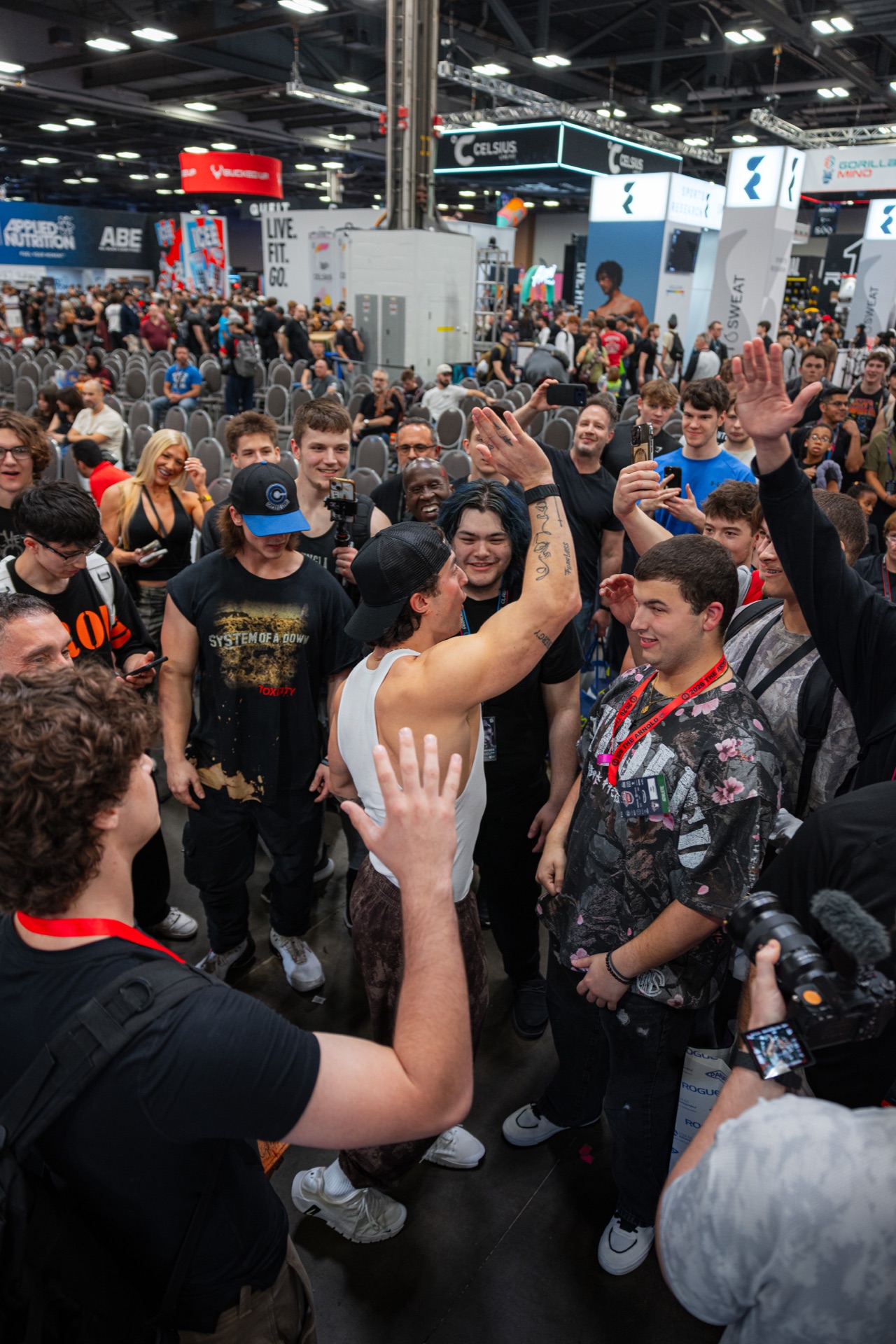 Creator meet-up on the expo floor